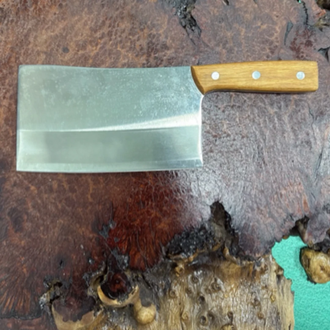 传统钼钒钢5MM加厚斩切刀广式菜刀家用不锈钢厨师刀厨斩切刀