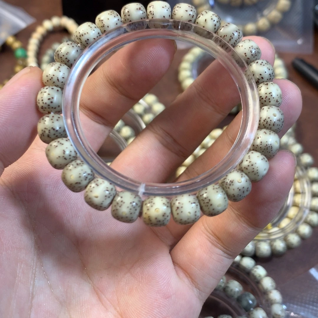 星月菩提手串A18奶奶灰一线9m