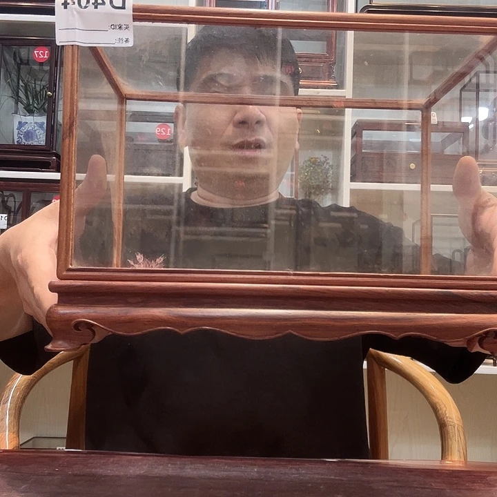 河***家红酸枝木类玻璃罩404