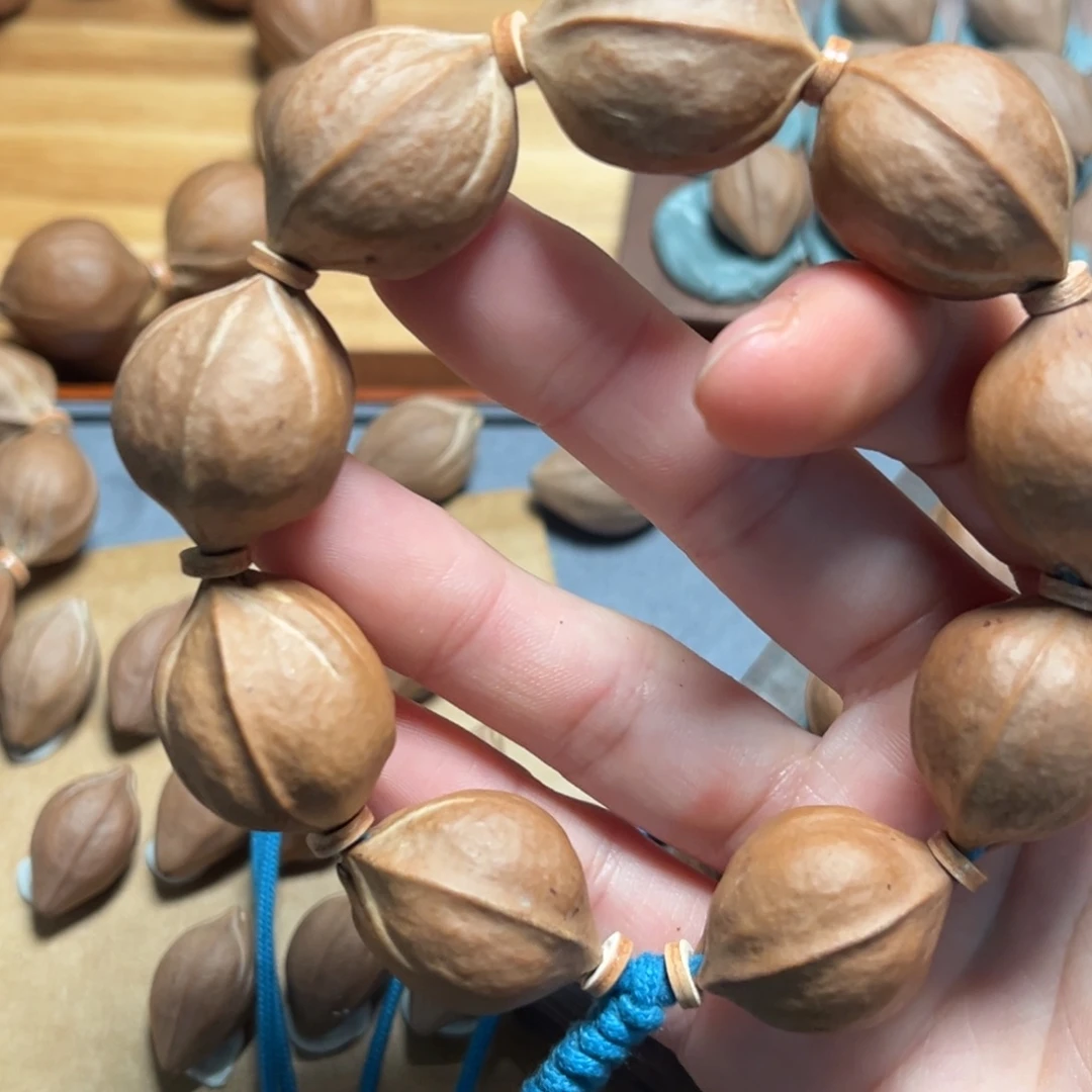 百***战手串/手链橄榄核20梅林铁核三花