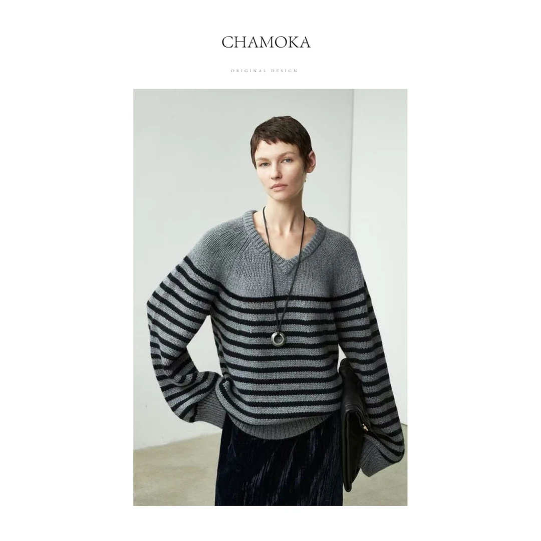 【12.20上新】时髦ROW重磅高克重立体造型构筑羊绒羊毛针织衫L1283