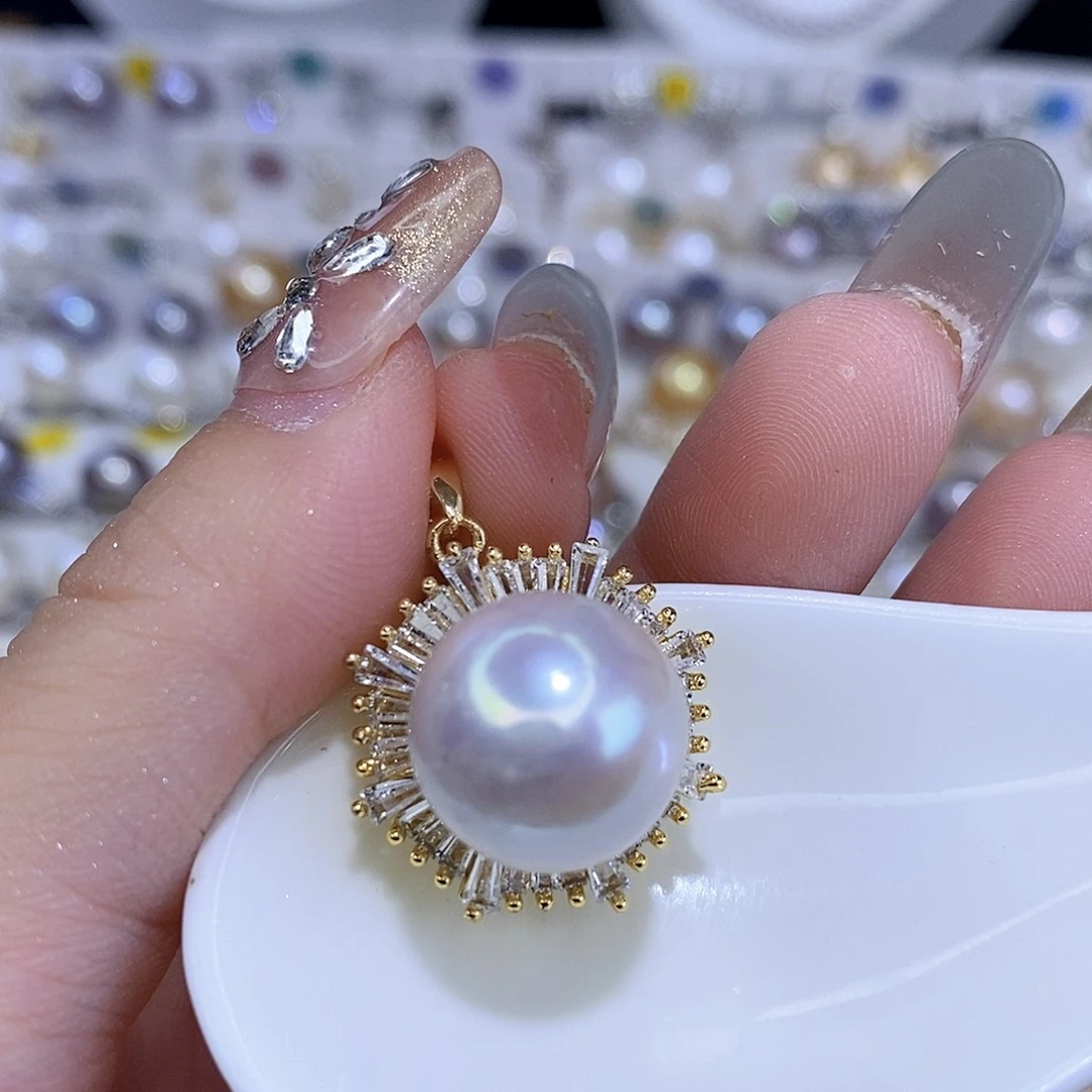颈饰合金淡水珍珠