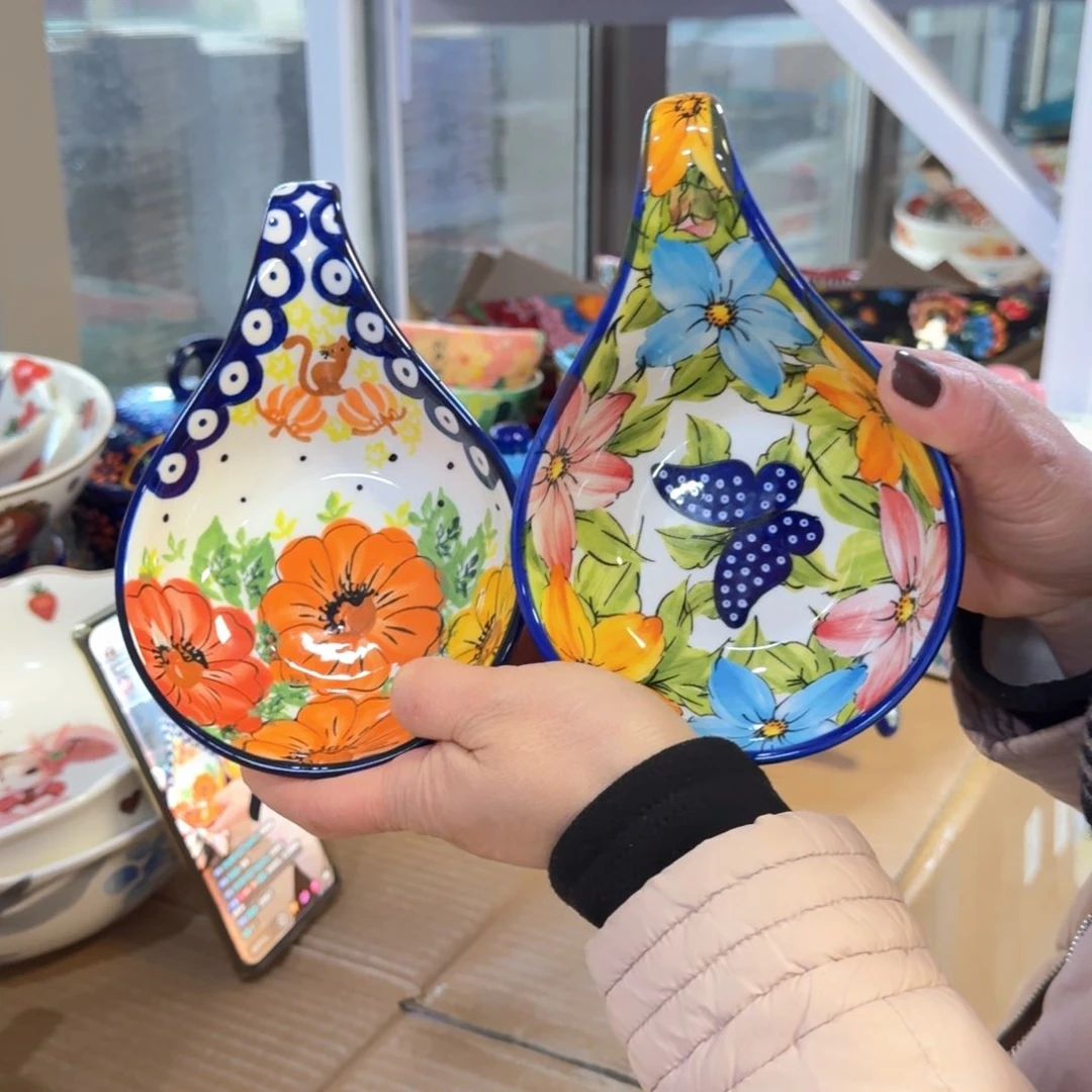 陶瓷外贸勺托两只看图