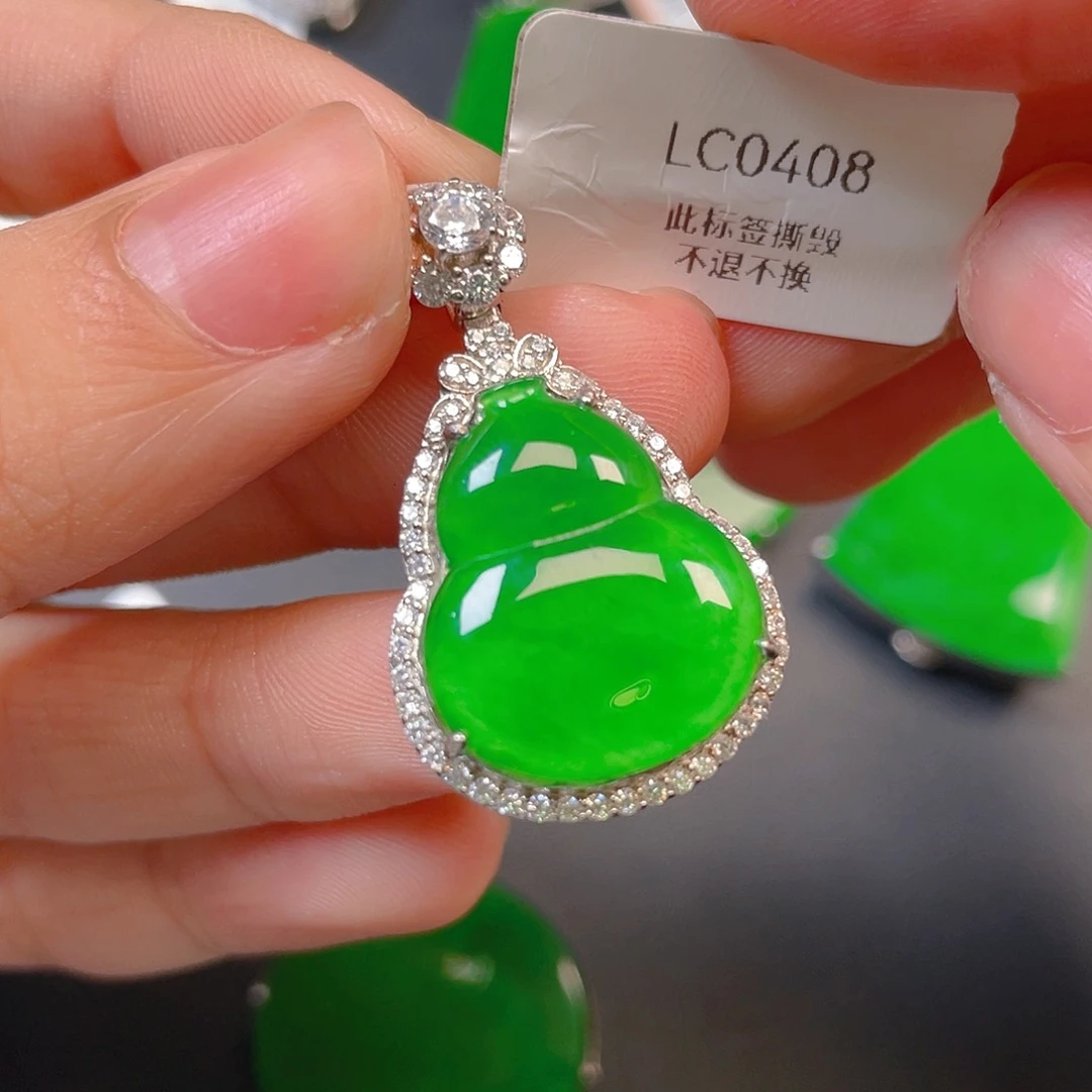 【闪购商品】颈饰银S925镶嵌翡翠翡翠