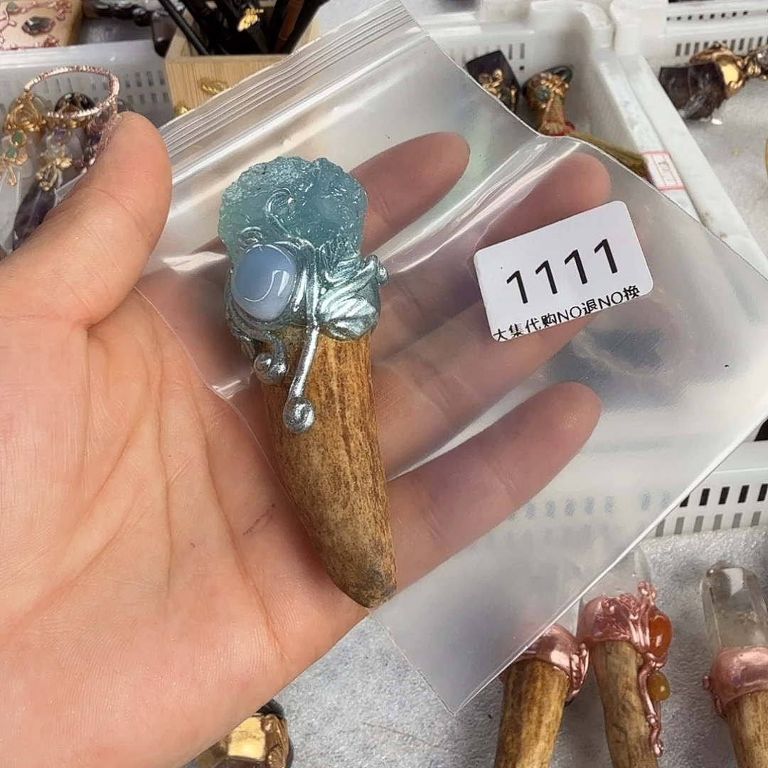 烟晶手链未镶嵌?**慧海蓝宝