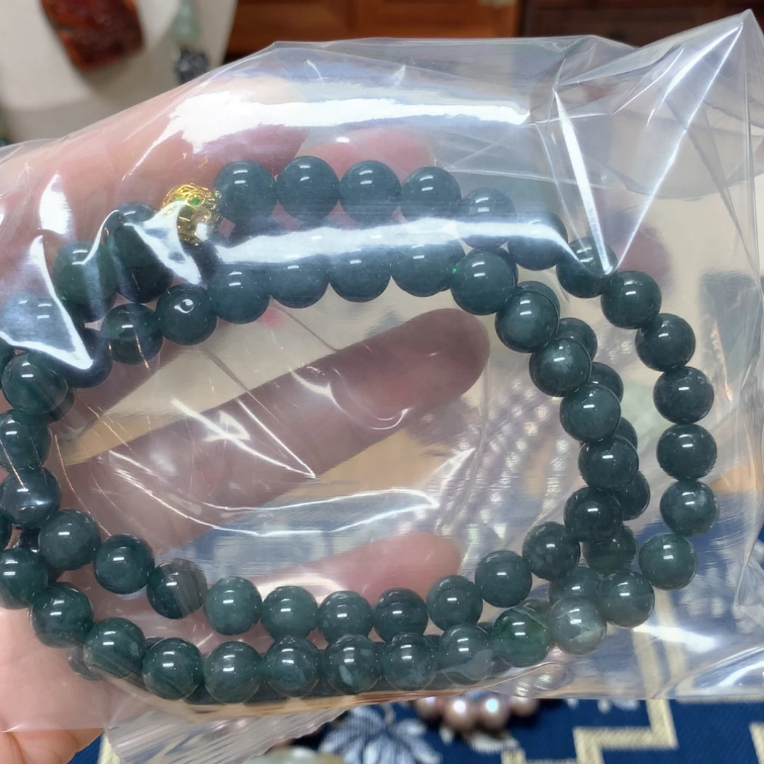 沧***笑岫岩河磨玉（透闪石质玉）未镶嵌颈饰