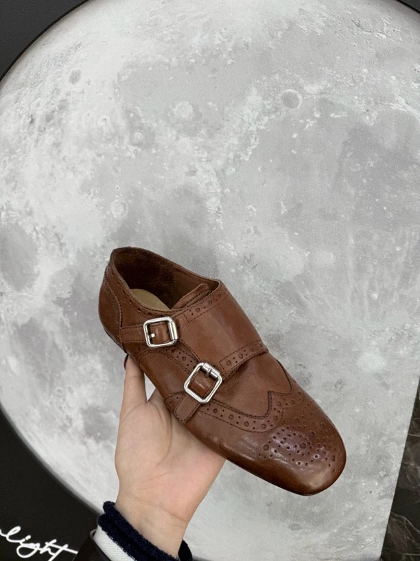 （全水洗系列）现现顺丰快飞巴恩风进口植鞣牛皮英伦风乐福鞋