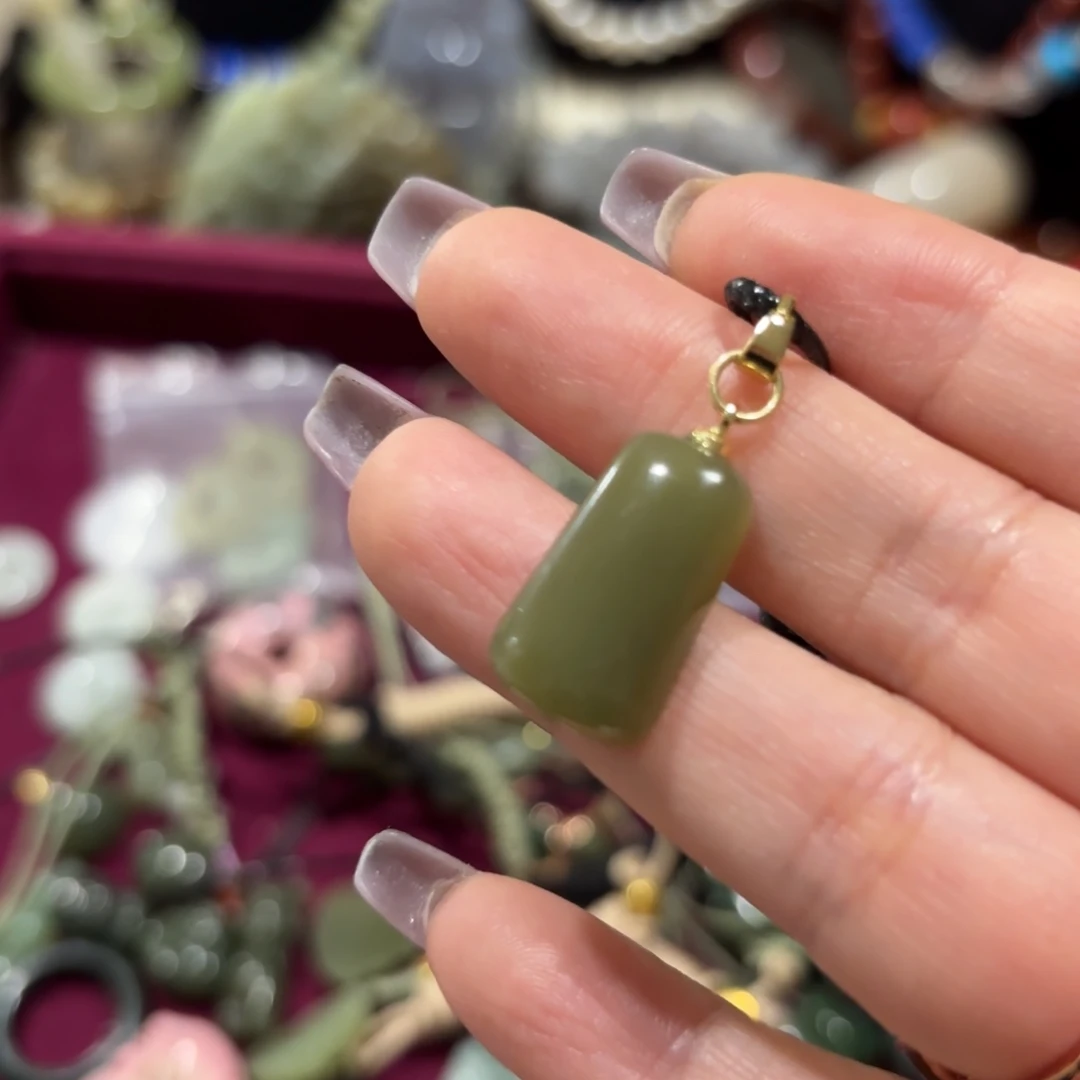 和田玉合金颈饰6558