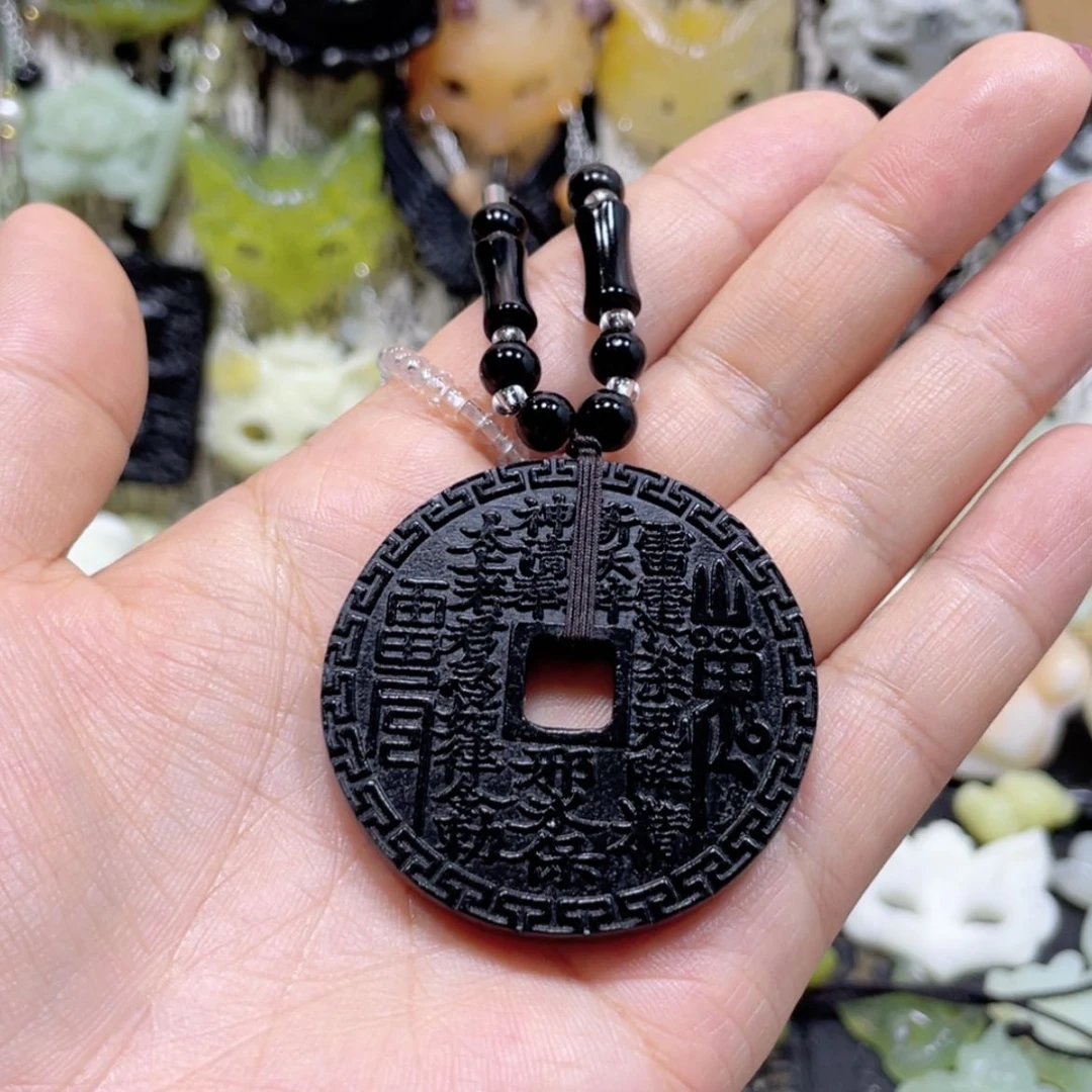 【闪购商品】岫玉未镶嵌颈饰安*冥36吊坠