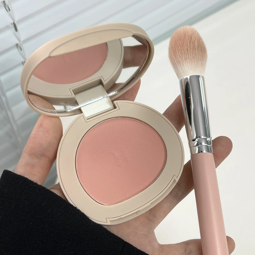 单色哑光腮红推荐03黄白皮光显白胭脂裸妆自然淡妆提亮气色橘粉色