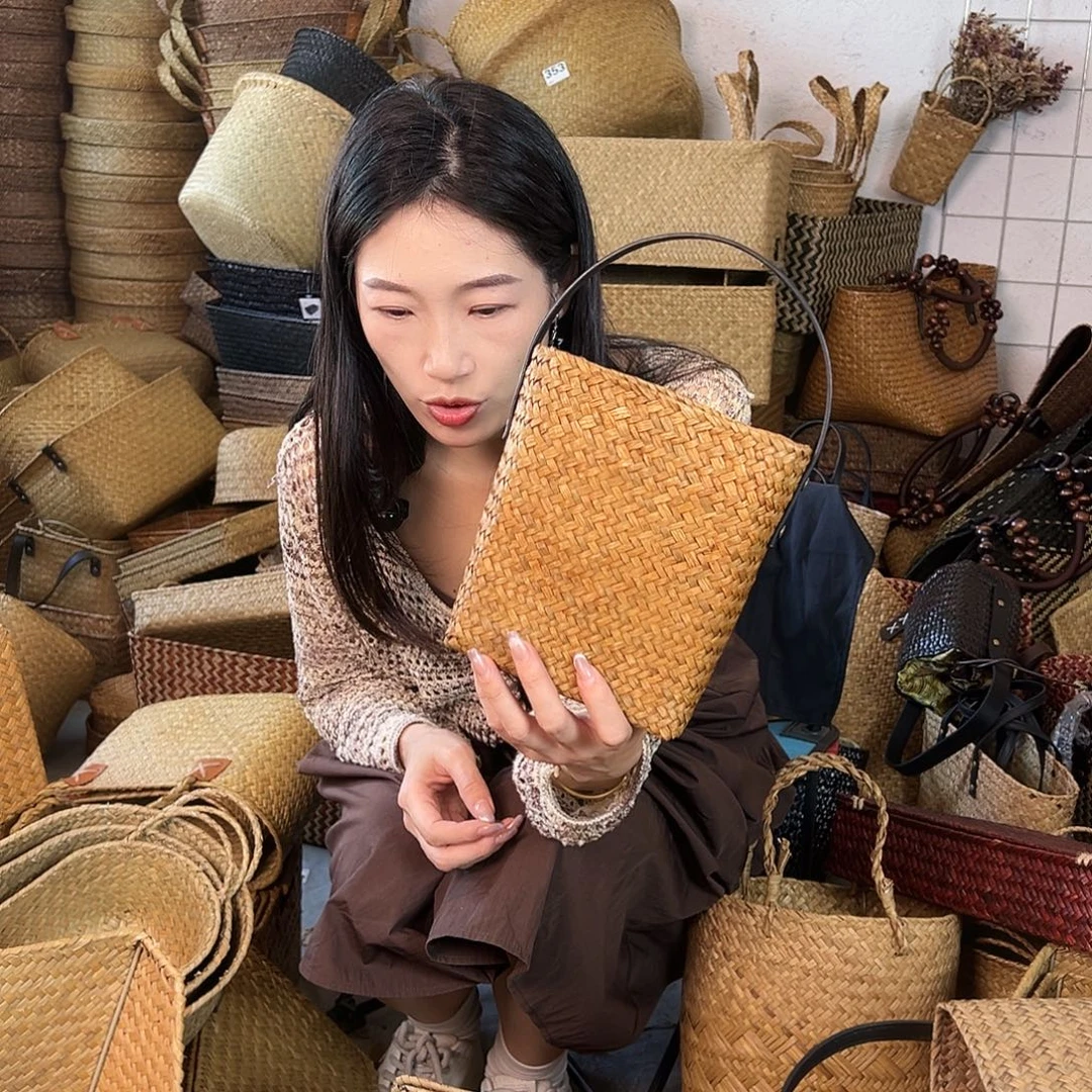 草编草编包/草编收纳盒微瑕疵