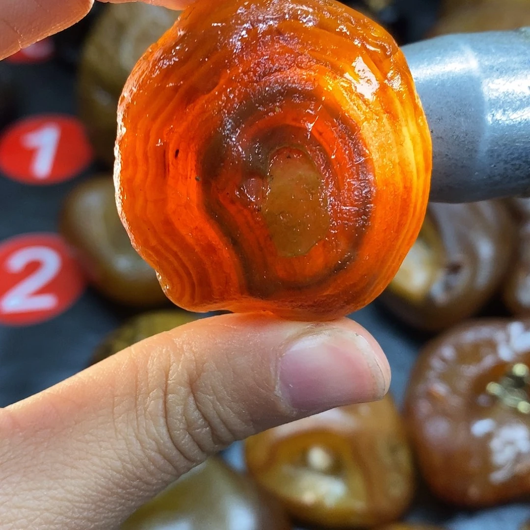 玛瑙/玉髓未镶嵌手把件