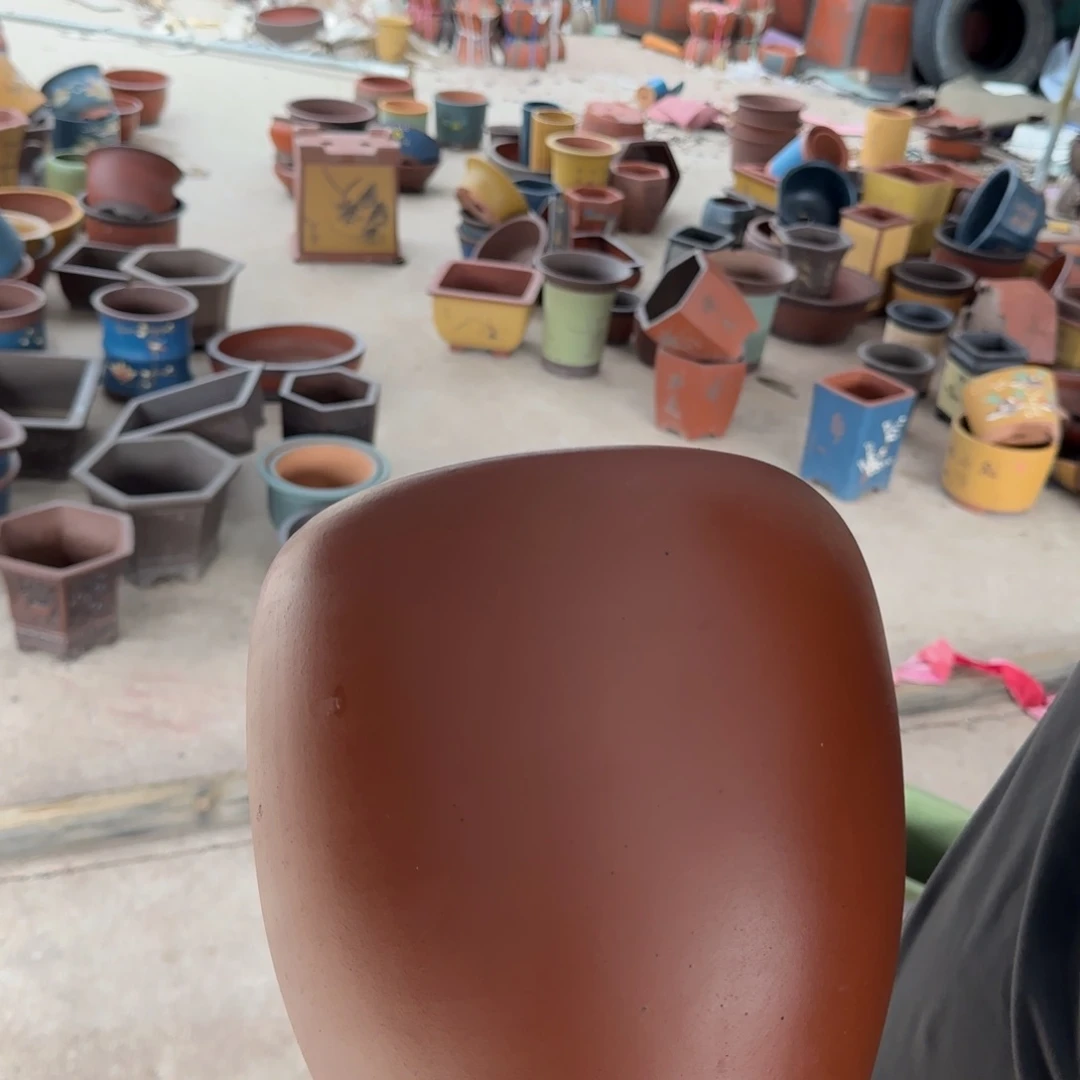 紫砂花盆口径15.21口径