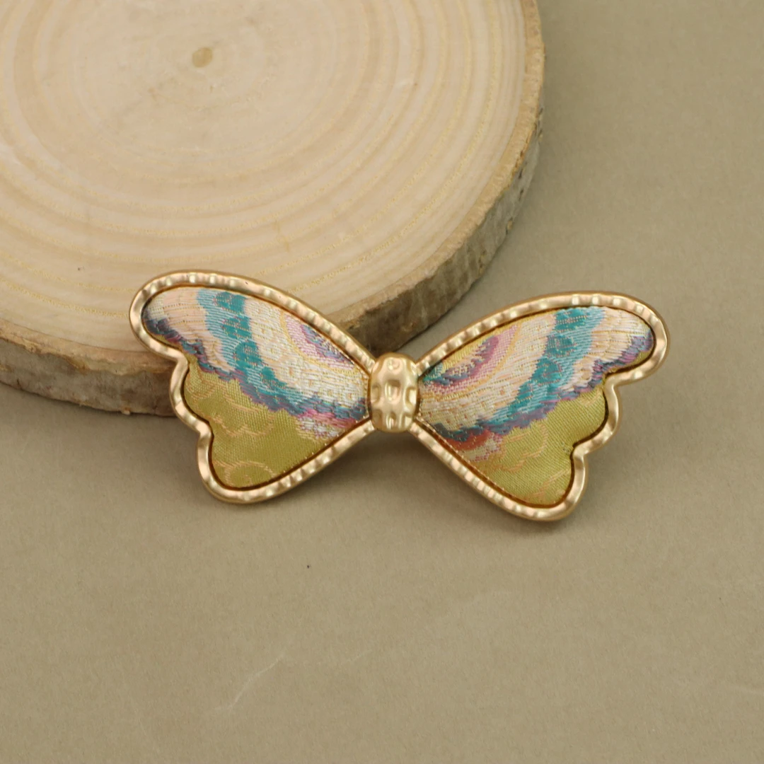 【兰桂齐芳】非遗宋锦发夹-古风可爱日常手工制作