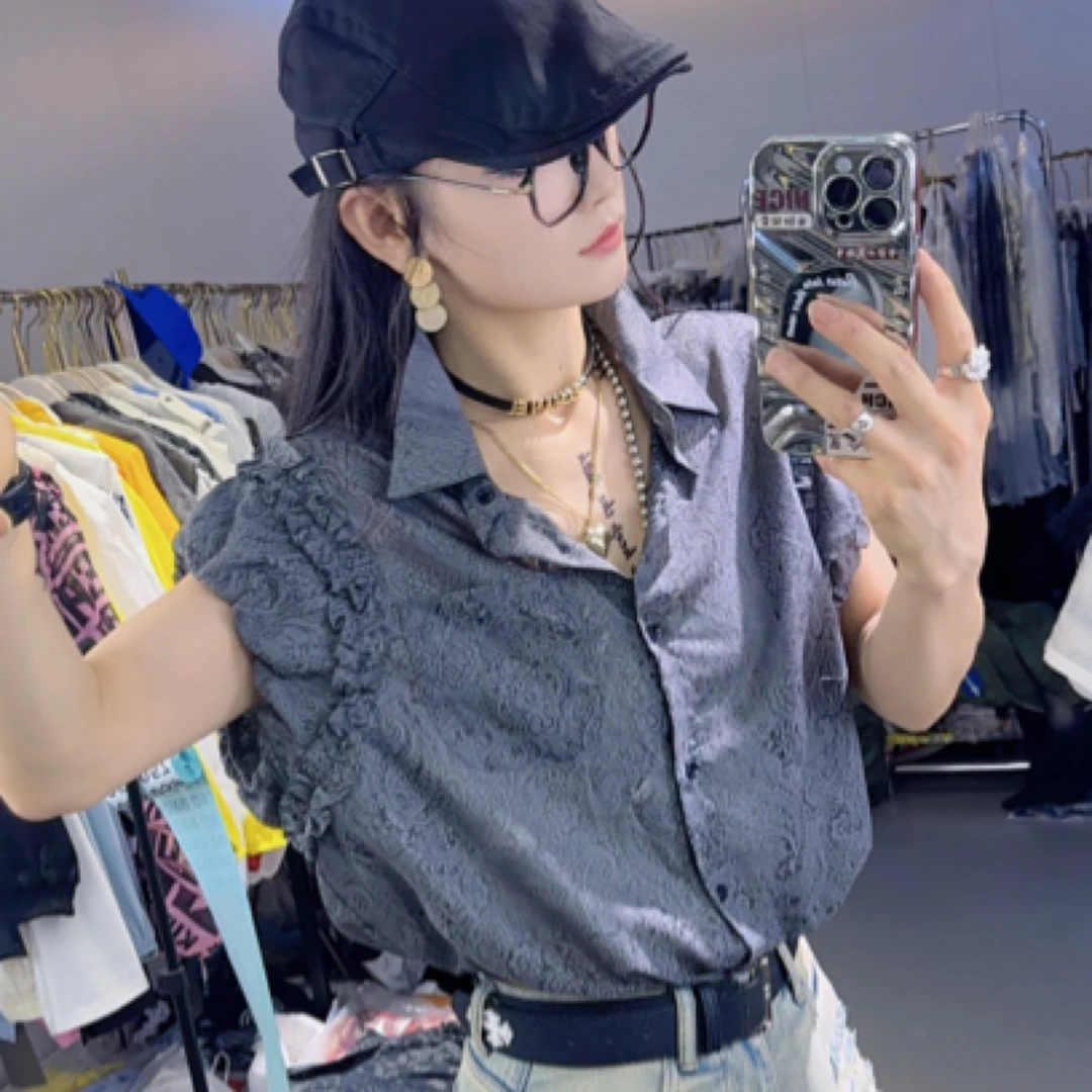 【C度笑笑力推】58138 新品时尚美学系列莱赛尔短袖衬衫