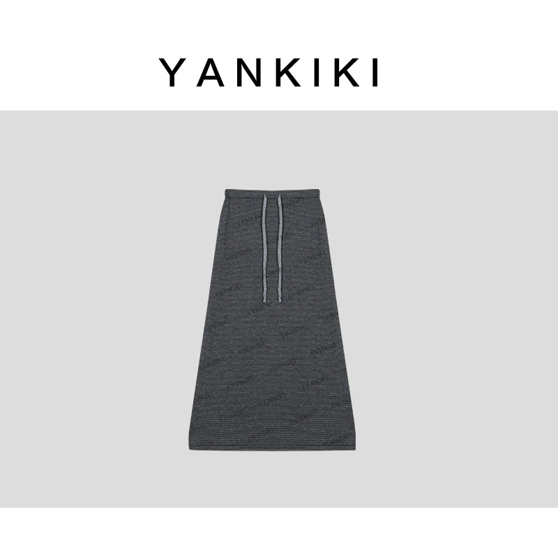 条纹羊毛半裙  YANKIKI 2025秋季款NEW