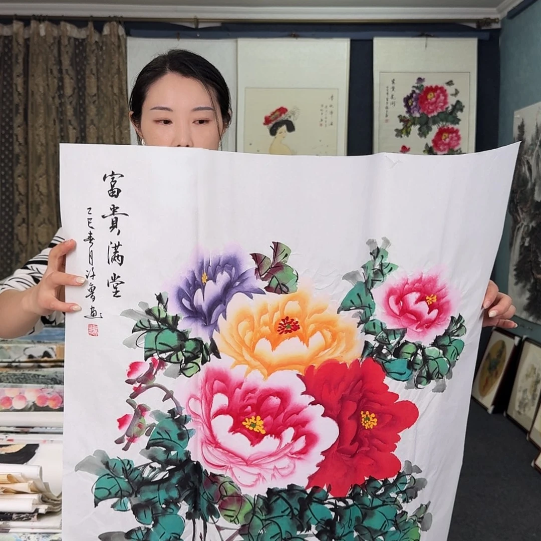 纯手绘国画作品作品