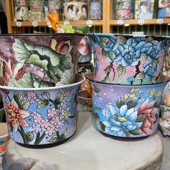 红陶景德镇艺术手绘作品