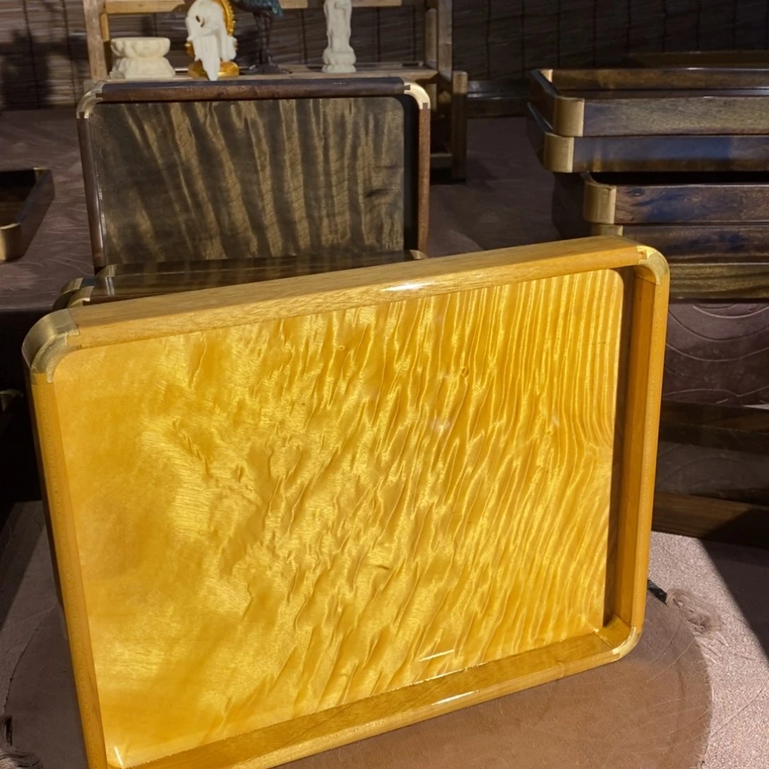 金丝楠C****坡金丝楠木文盘