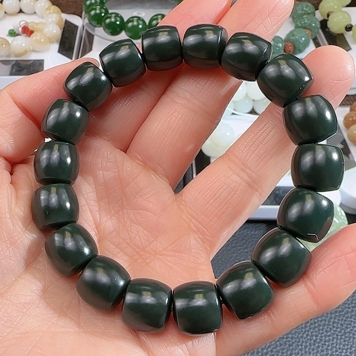 和田玉手串未镶嵌