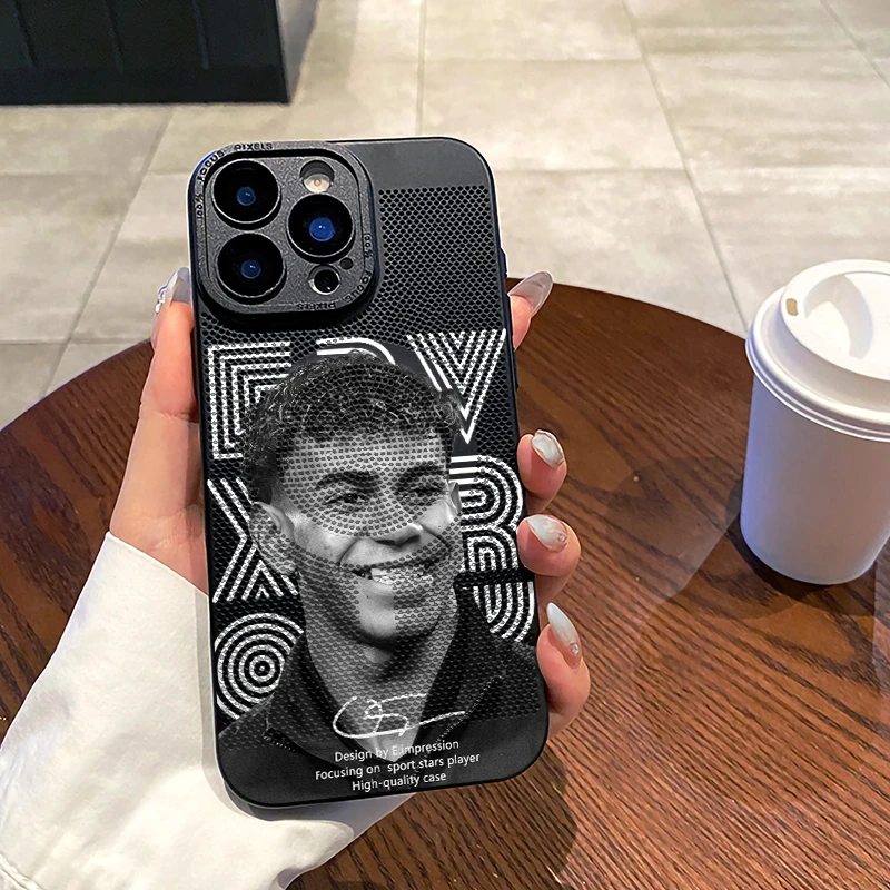 磁吸亚马尔散热手机壳16promax苹果15plus硬壳iphone14个性13巴萨