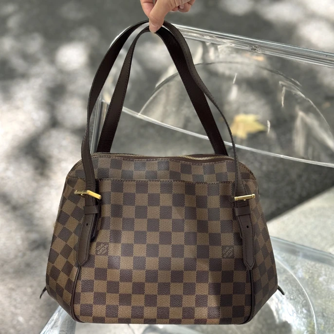 95新 LouisVuitton/路易威登 棕棋盘格元宝福袋中号 经典百搭