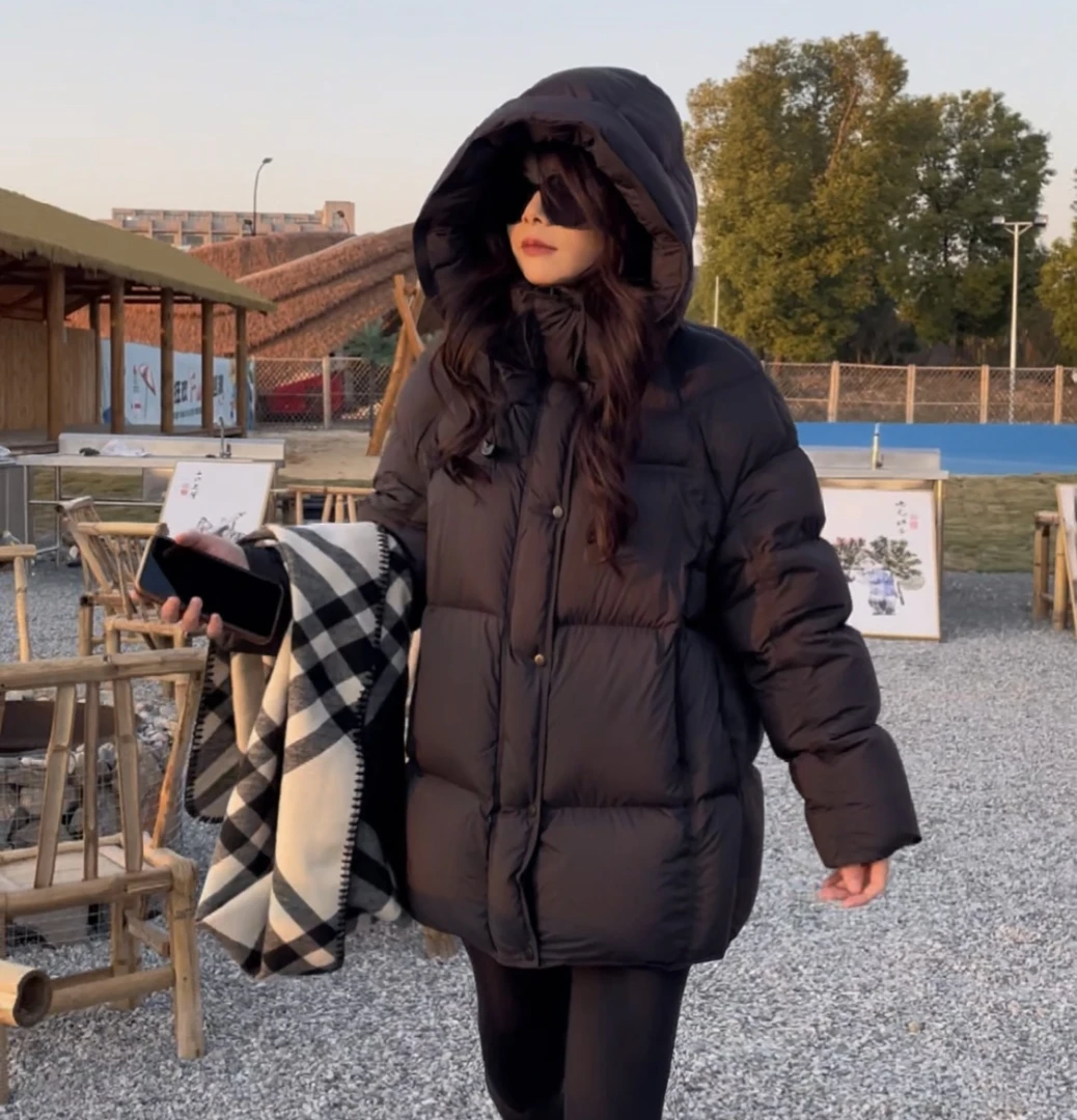【慕茹萍专属】云感泡芙24新款90新国标鸭绒简约百搭气质保暖羽绒服