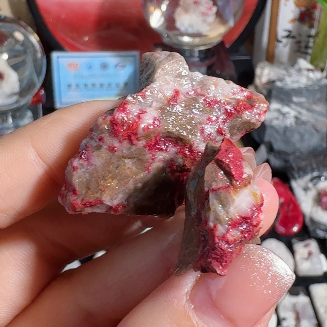 天然辰砂朱砂毛料