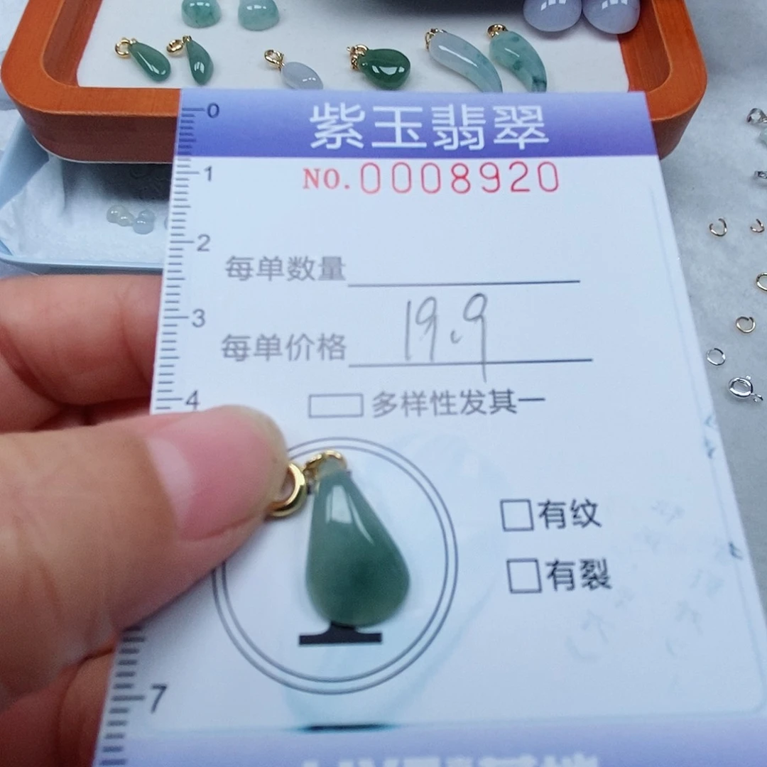 颈饰未镶嵌翡翠冰透随行