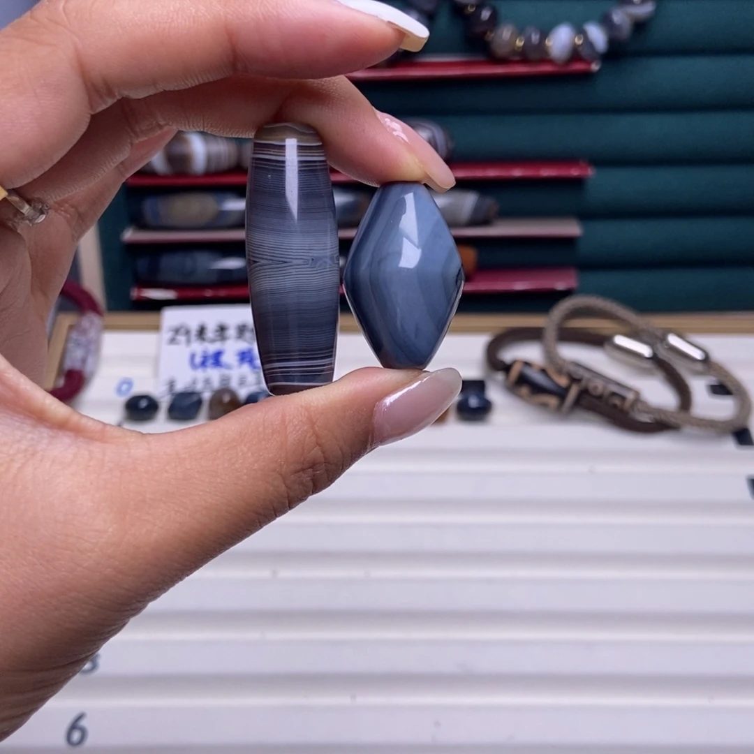 山***暝玛瑙/玉髓合金颈饰