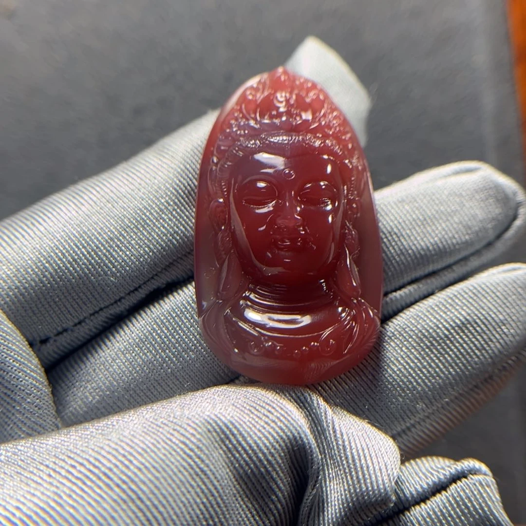 南红玛瑙挂件未镶嵌抱**缺