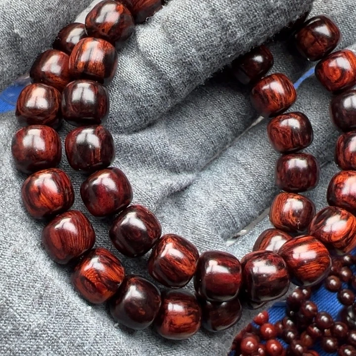 花梨木类红降10老型黑金满油单圈