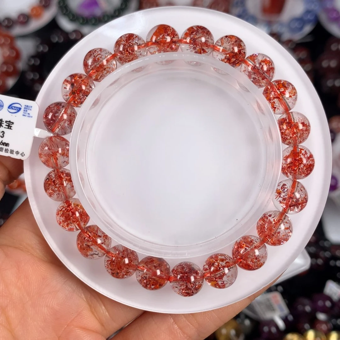 未镶嵌手链水晶金草莓8.6