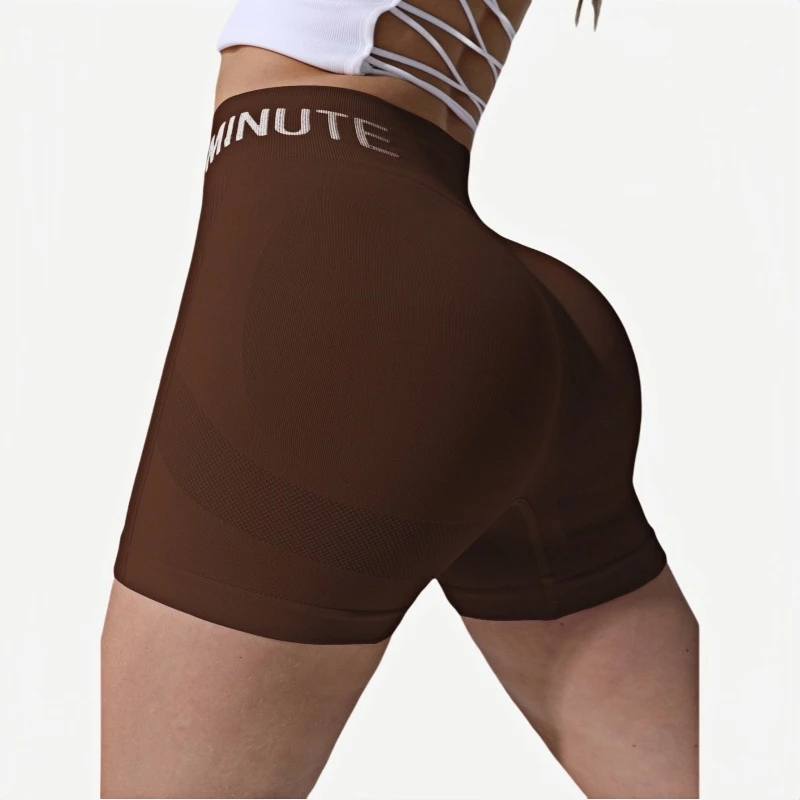 沁卿跑步裸感速干健身裤紧身运动裤高腰提臀瑜伽短裤女夏三分裤女