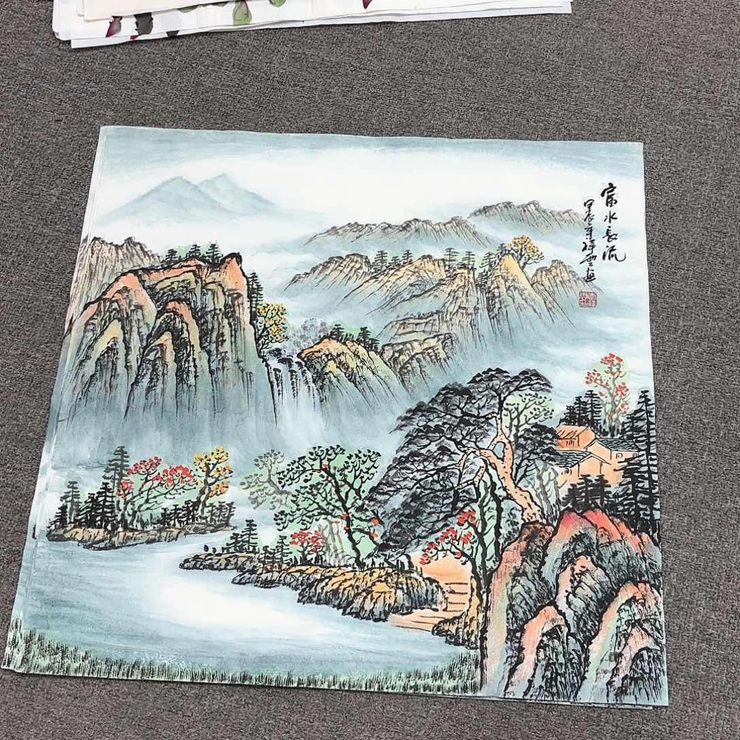 国画国画作品多次