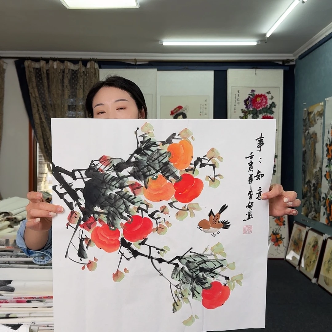 纯手绘国画作品作品