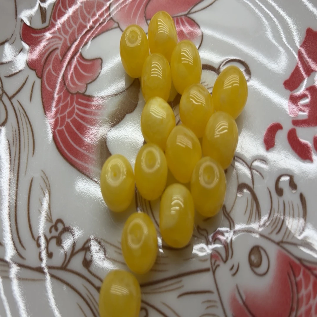 W19琥珀蜜蜡14mm单珠