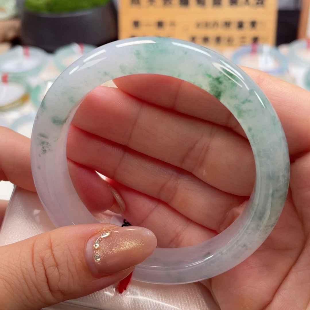 未镶嵌手镯翡翠分单打炸光冰海棠花正圈毕业班