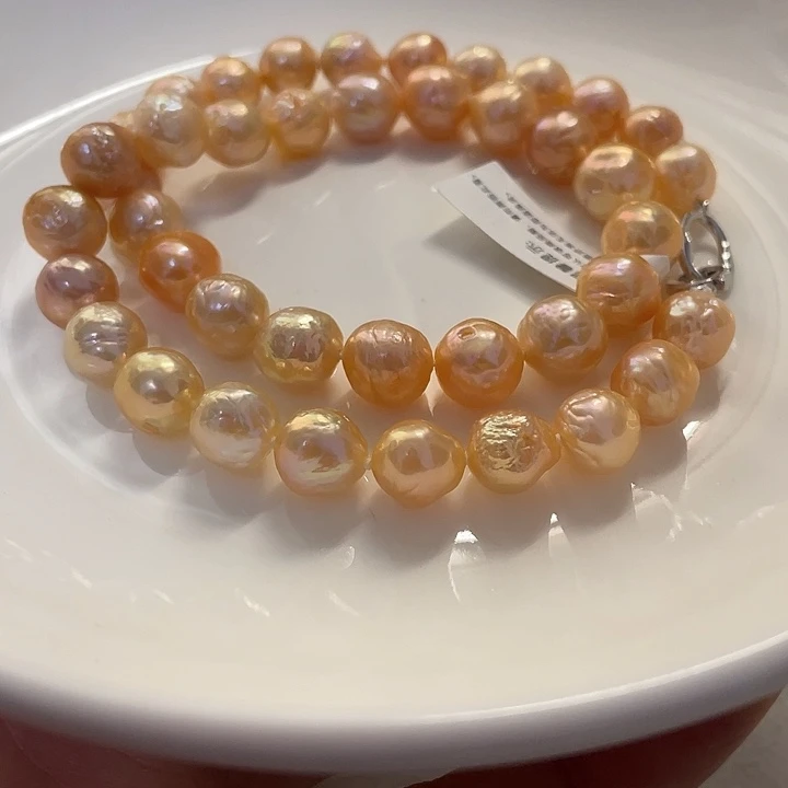 淡水珍珠项链银S925镶嵌