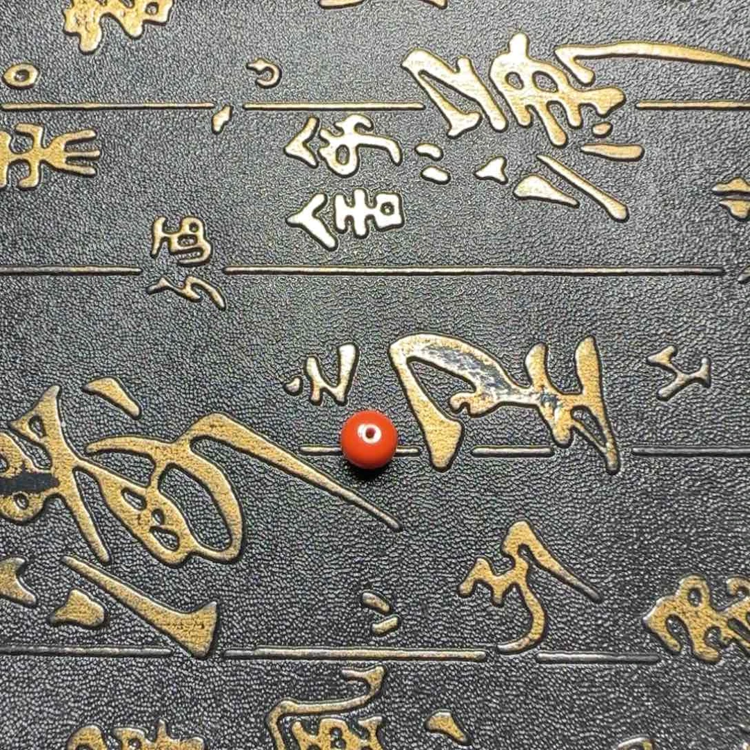 南红玛瑙未镶嵌原矿锦红单珠7.8mm