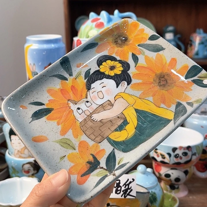 不锈钢景德镇釉下手绘陶瓷