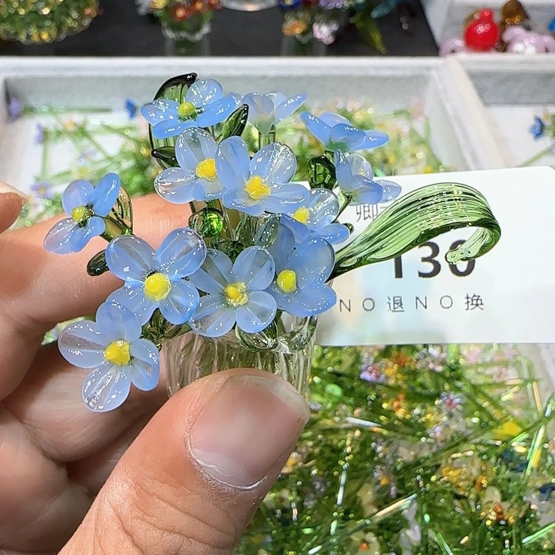 琉璃手工艺品130小花