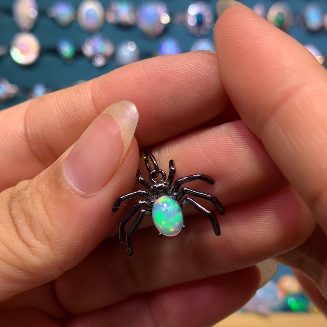 欧泊银S925镶嵌不退不换