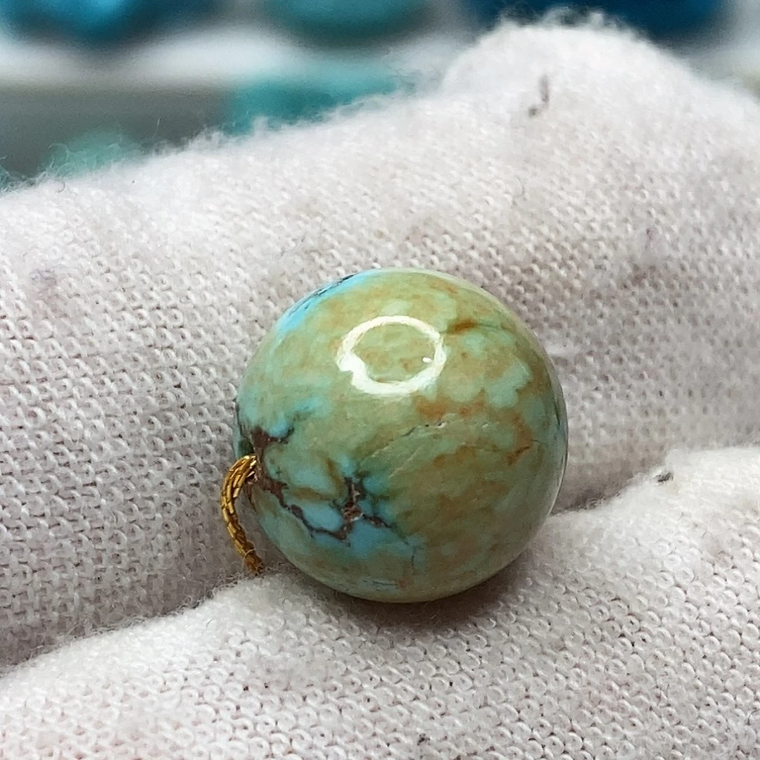 绿松石未镶嵌原矿绿松石地大质检