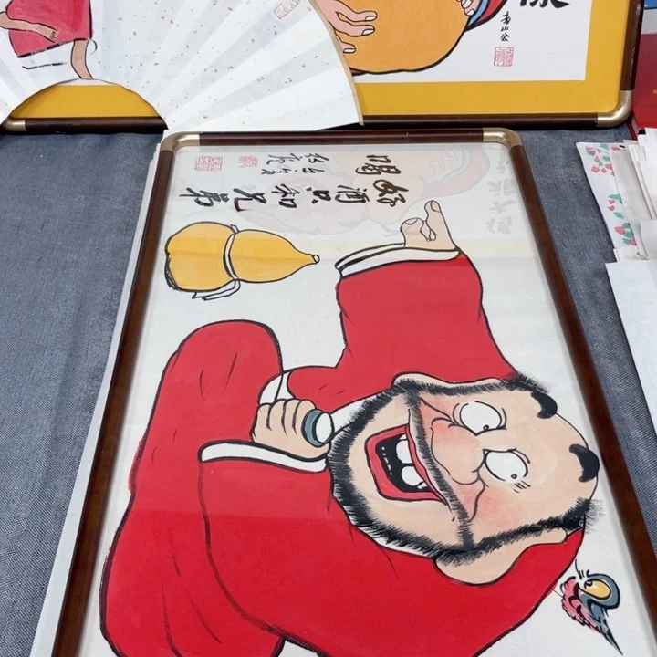 国画手绘禅意画一物一拍