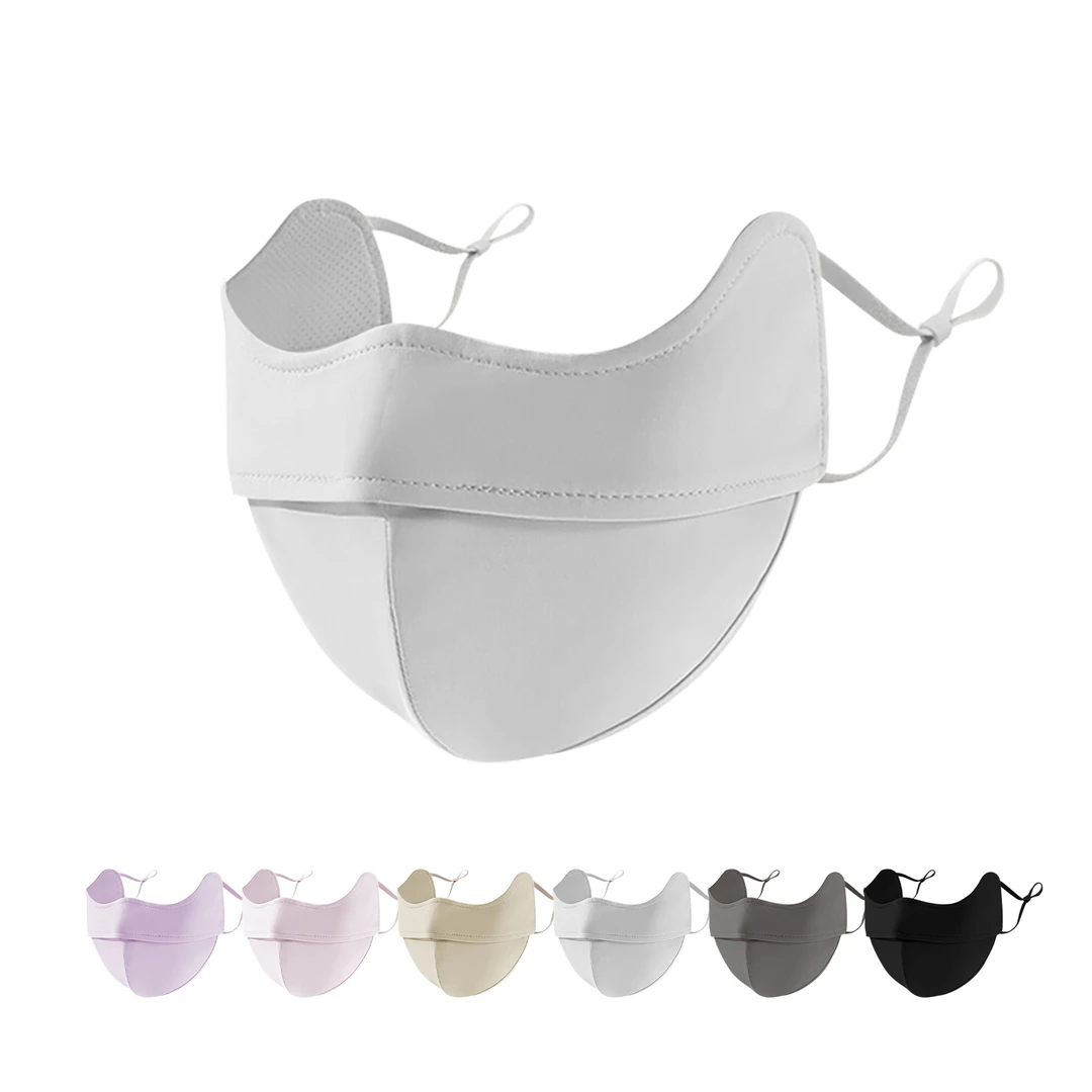 （2枚装）日单原单防晒透气防紫外线防护防晒口罩可折叠成人口罩