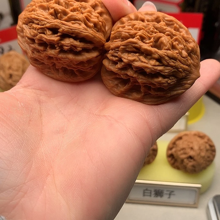 吊坠文玩核桃42尺全品虎头529号