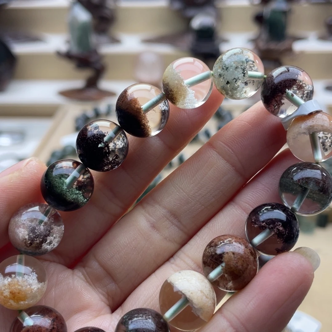 手链水晶未镶嵌四季幽灵聚宝盆手串