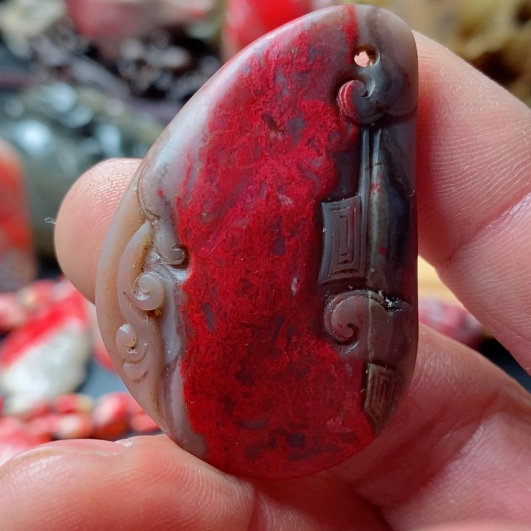 昌化鸡血石昌化鸡血石挂件