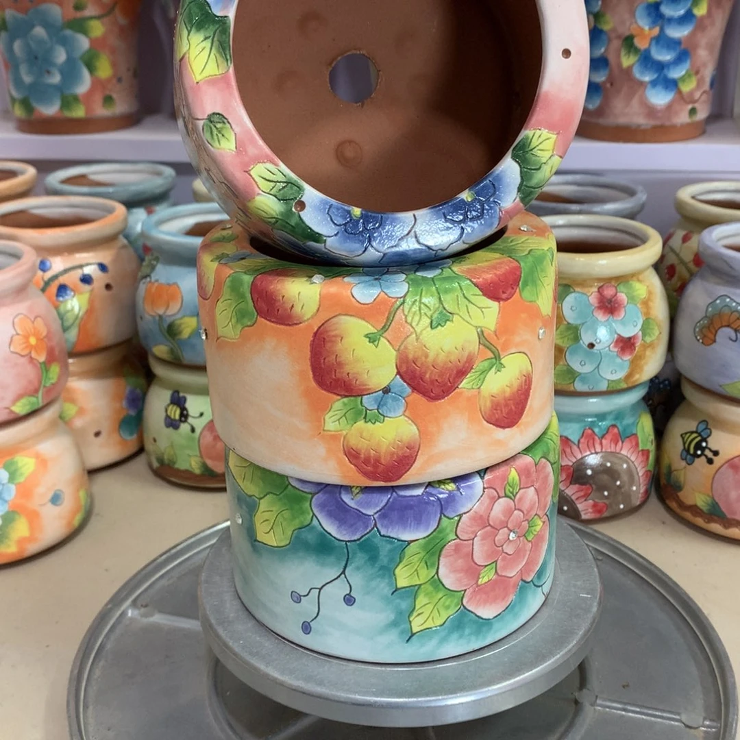 福利花盆，手绘花盆